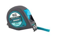 Рулетка Ergonomisch,10 мx25 мм, магнитный обрезиненный зацеп, Gross
