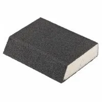 Губка для шлифования, 120х90х25 мм, трапеция, мягкая, P60, Matrix