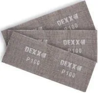 Шлифовальная сетка Dexx абразивная, водостойкая Р 220, 105х280 мм, 3 листа