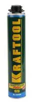 Пена Kraftool Kraftflex Premium Pro 65 полиуретановая, для монтажного пистолета, всесезонная