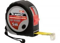 Рулетка Continuous Fixation, 7,5 м х 25 мм, обрезиненный корпус, плавная фиксация, Matrix